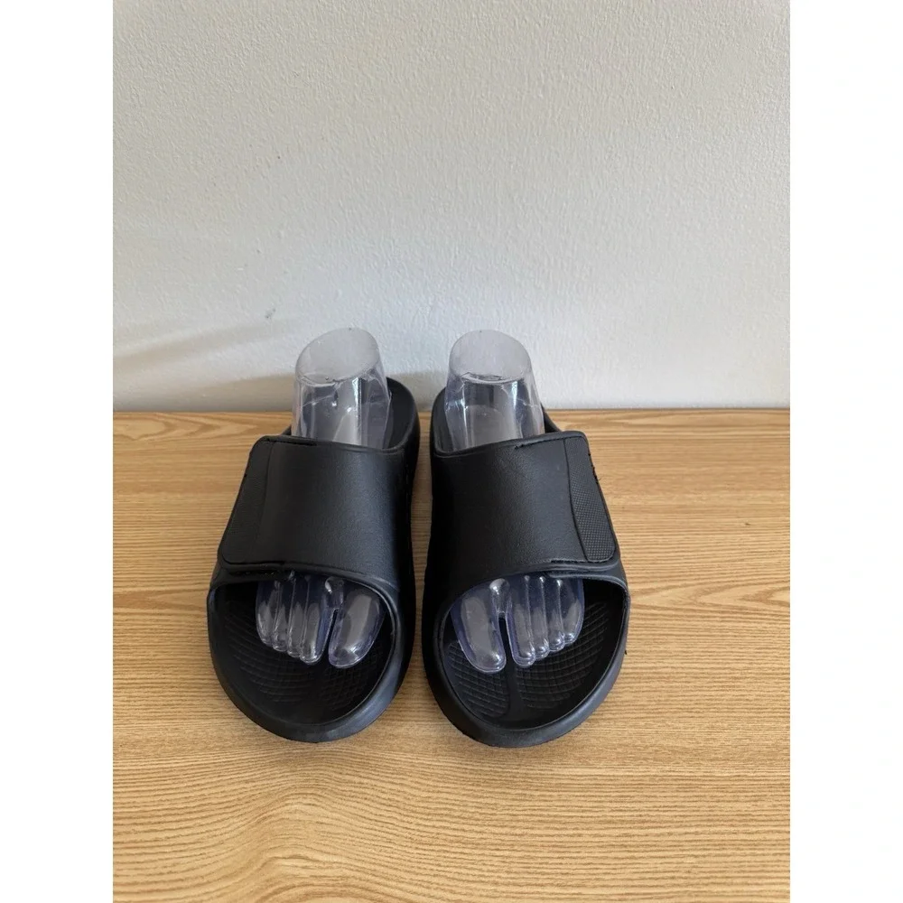 OOFOS Ooahh Sport Flex Slide Sandal Black Men 9 W‎ 11